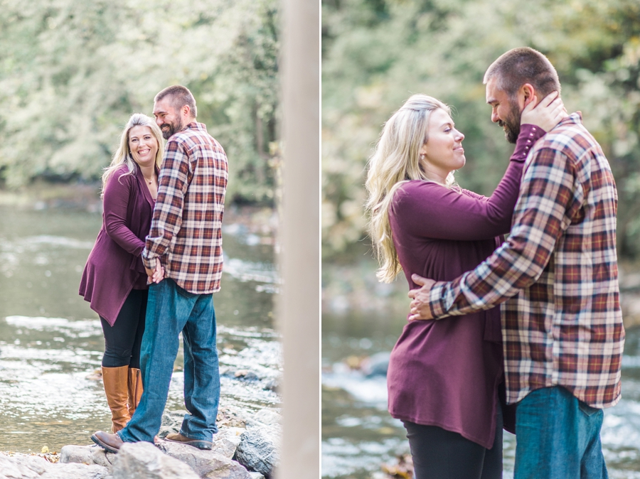 Lee & Brittany | Meems Bottom Covered Bridge, Woodstock, Virginia Fall Engagement Photographer