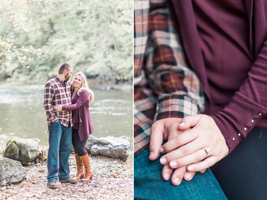 Lee & Brittany | Meems Bottom Covered Bridge, Woodstock, Virginia Fall Engagement Photographer