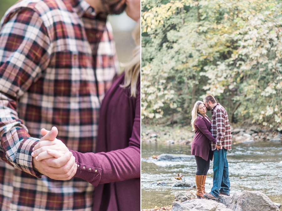 Lee & Brittany | Meems Bottom Covered Bridge, Woodstock, Virginia Fall Engagement Photographer