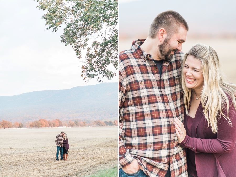 Lee & Brittany | Meems Bottom Covered Bridge, Woodstock, Virginia Fall Engagement Photographer