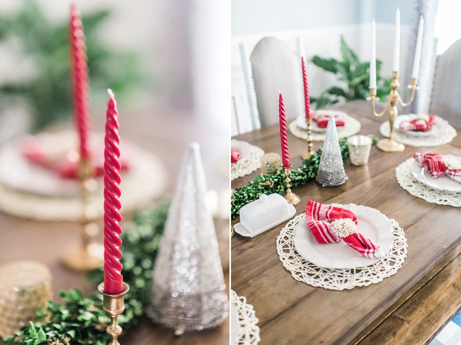 Christmas Decor Ideas for a Townhouse | Living Room, Dining Room and Kitchen
