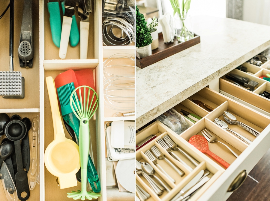 DIY Kitchen Utensil Drawer Wooden Dividers