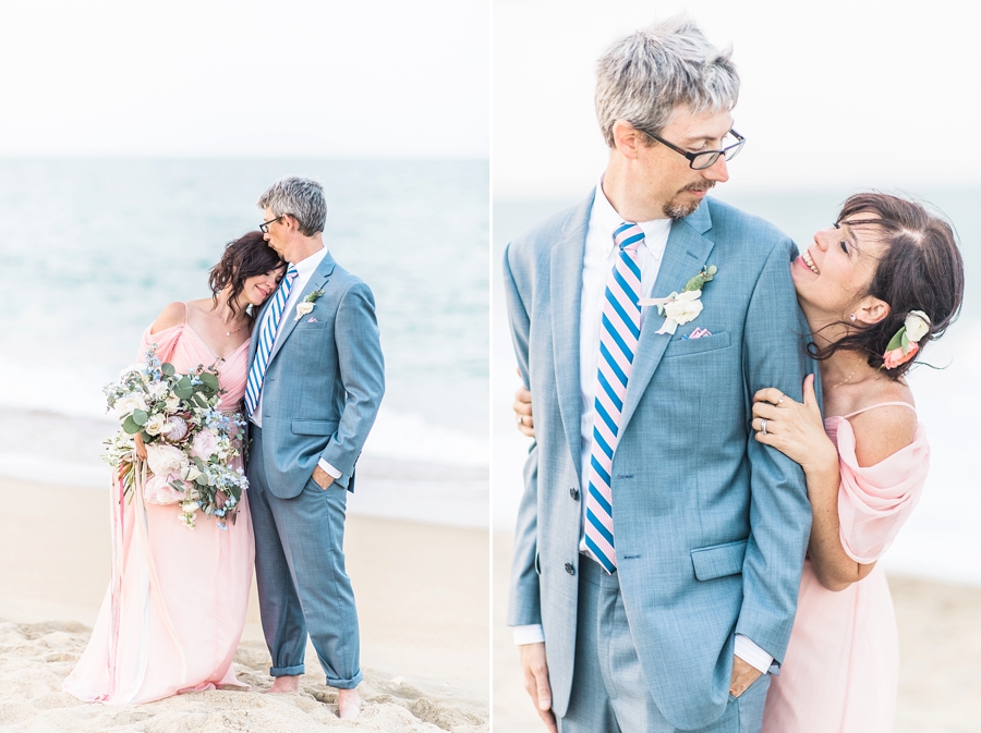 Ben and Michelle Kitty Hawk Outerbanks Beach North Carolina Wedding Photographer