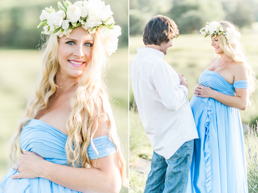 Matt & Brianna | Seven Oaks Lavender Farm, Virginia Maternity Photographer