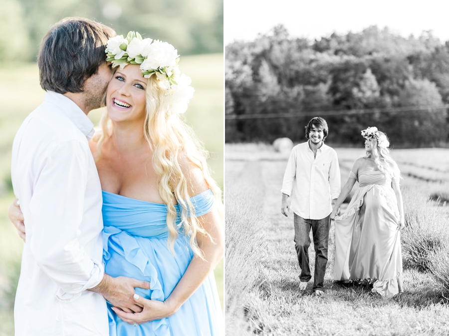 Matt & Brianna | Seven Oaks Lavender Farm, Virginia Maternity Photographer