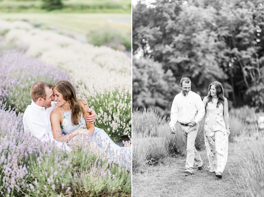 Travis & Amy | Soledo Lavender Farm, Maryland Engagement Photographer