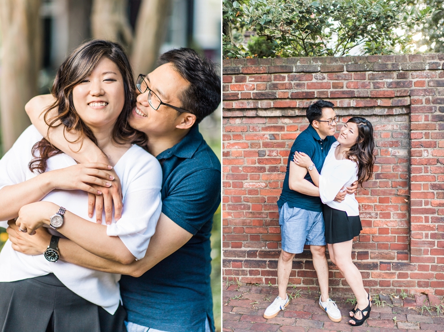 James & Michelle | Old Town Alexandria Engagement Photographer