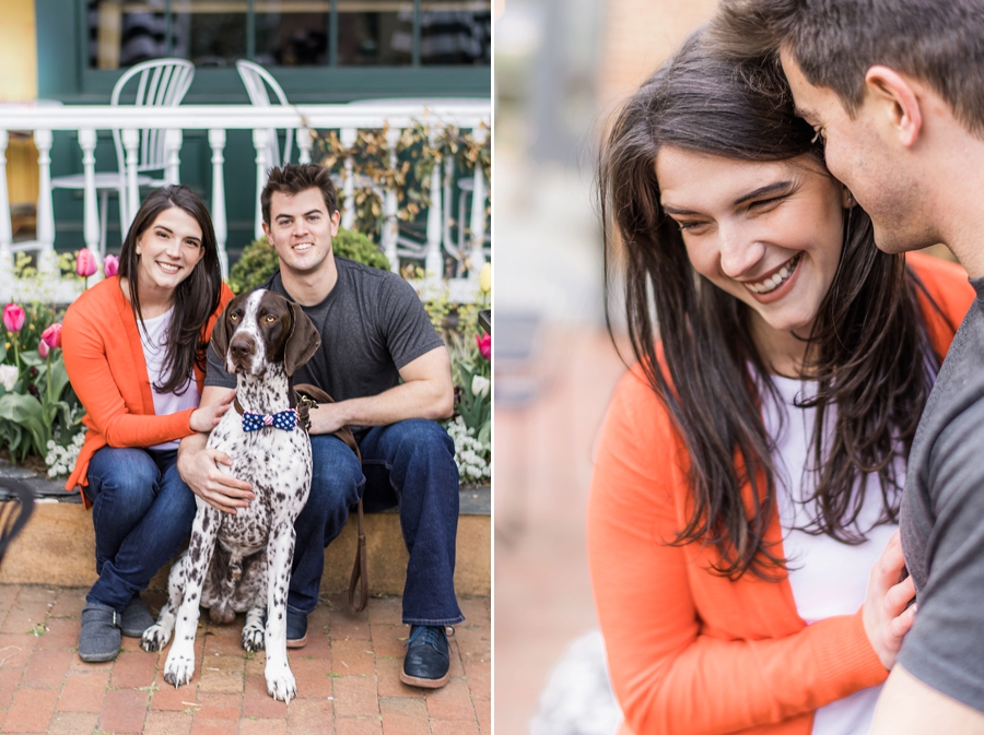 David & Lauren | Downtown Middleburg, Virginia Engagement Photographer