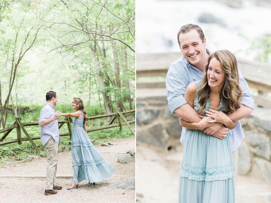 Caroline & Rhett | Great Falls National Park, Virginia Engagement Photographer