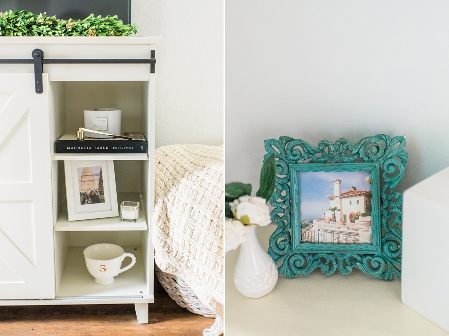 Why You Should Print Your Photos | TV stand with decor
