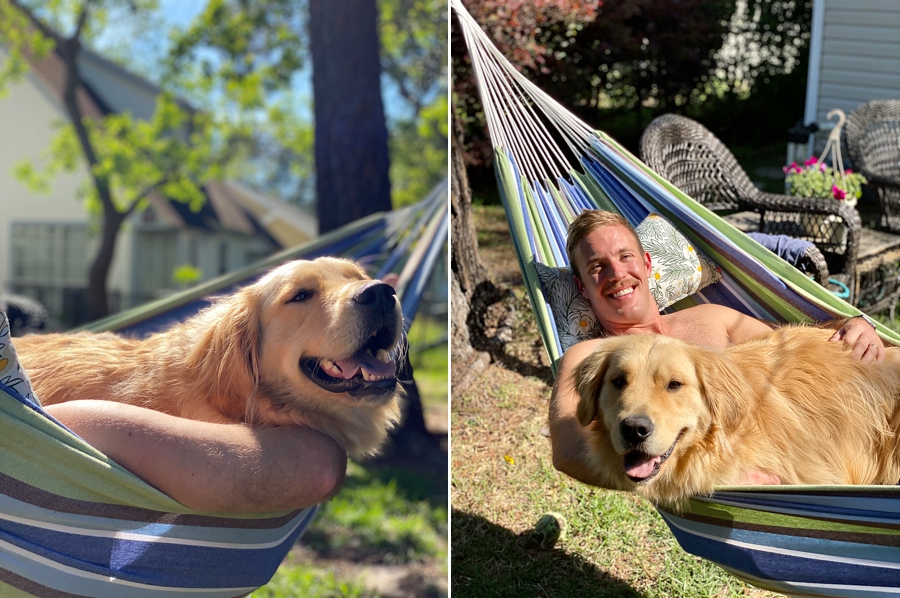 Coffee Talk Mondays | Ollie on the hammock
