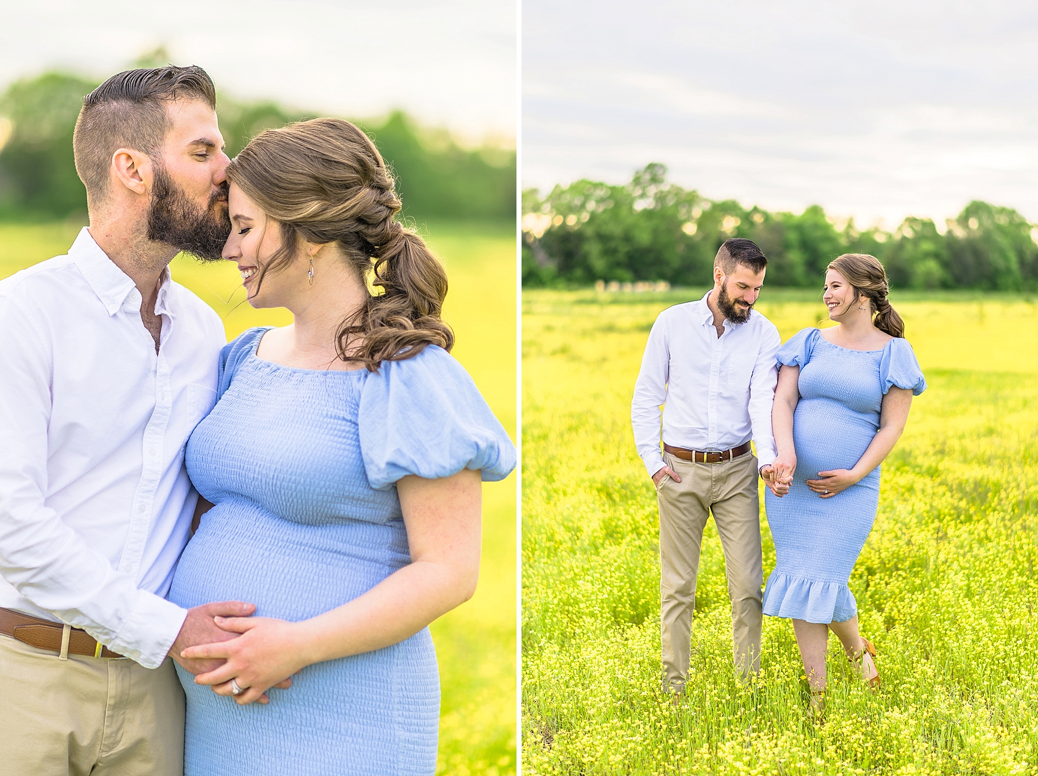 Keith & Lauren | A Virginia Flower Field Maternity