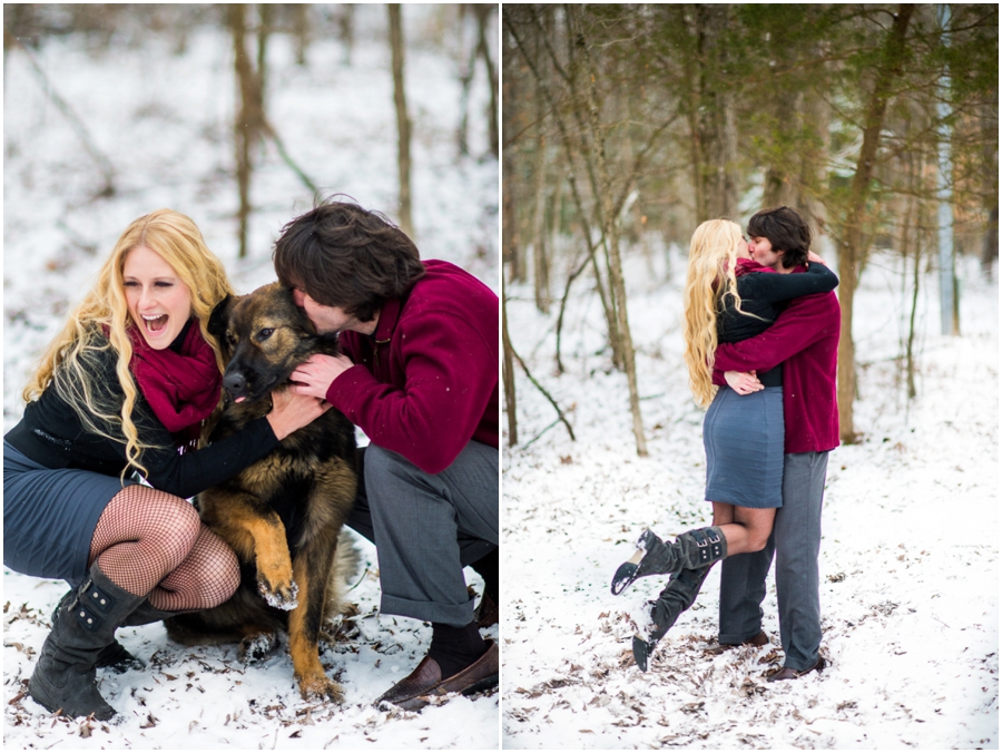 Stephanie Messick Photography | Virginia Snow Engagement Portraits