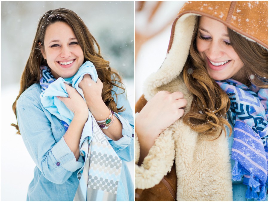 Warrenton, Virginia Photographer Maternity Snow Portraits