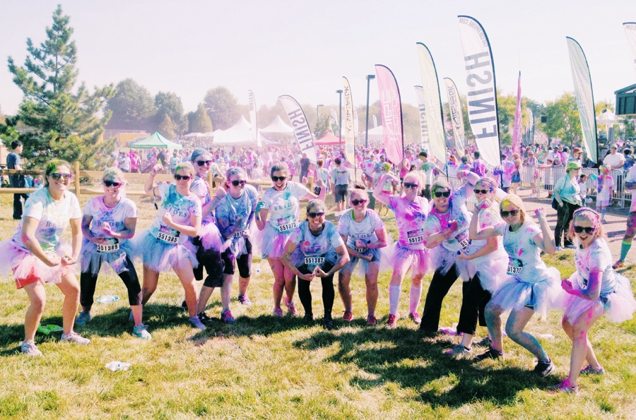 SMP Runaway Brides 5k Color Vibe Run!