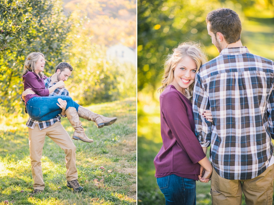 Brandon & Sam | Hartlands Orchard + Sky Meadows Park, Virginia Engagement Photographer