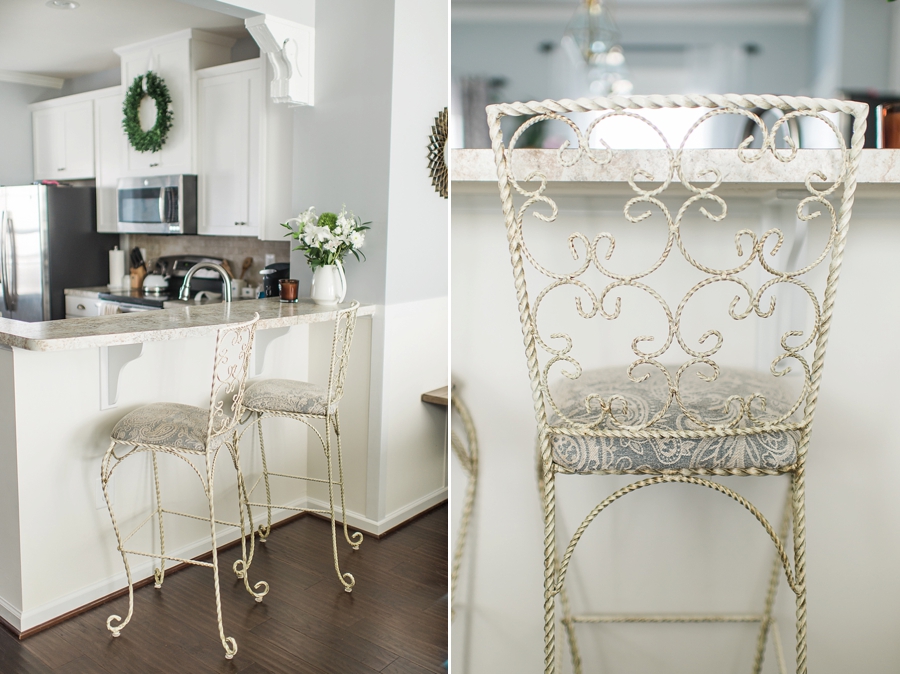 DIY Reupholstery Yard sale Bar Stools