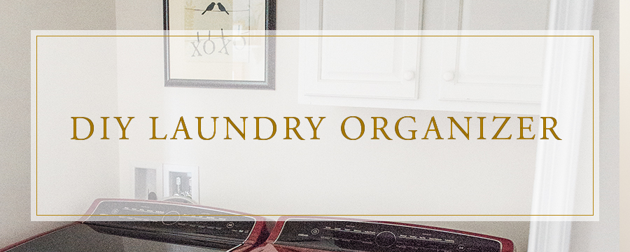 DIY Laundry Organizer | Cabinet + Rod