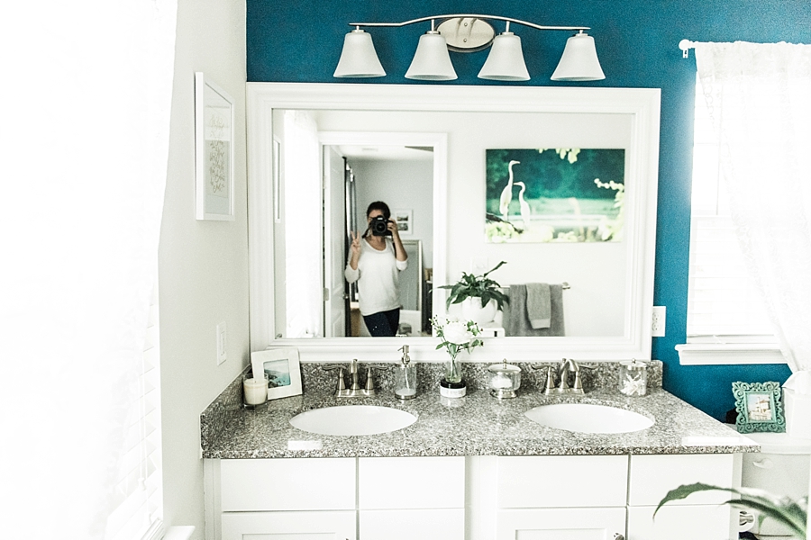 DIY Project Master Bathroom Frame Mirror