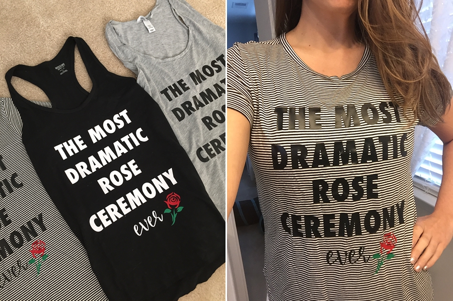 Weekend Recap | The Most Dramatic Rose Ceremony Ever [The Bachelor t-shirt]