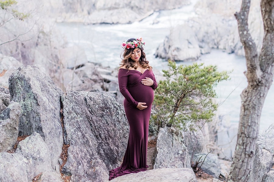 Chris & Chanel | Great Falls National Park, Virginia Maternity Photographer