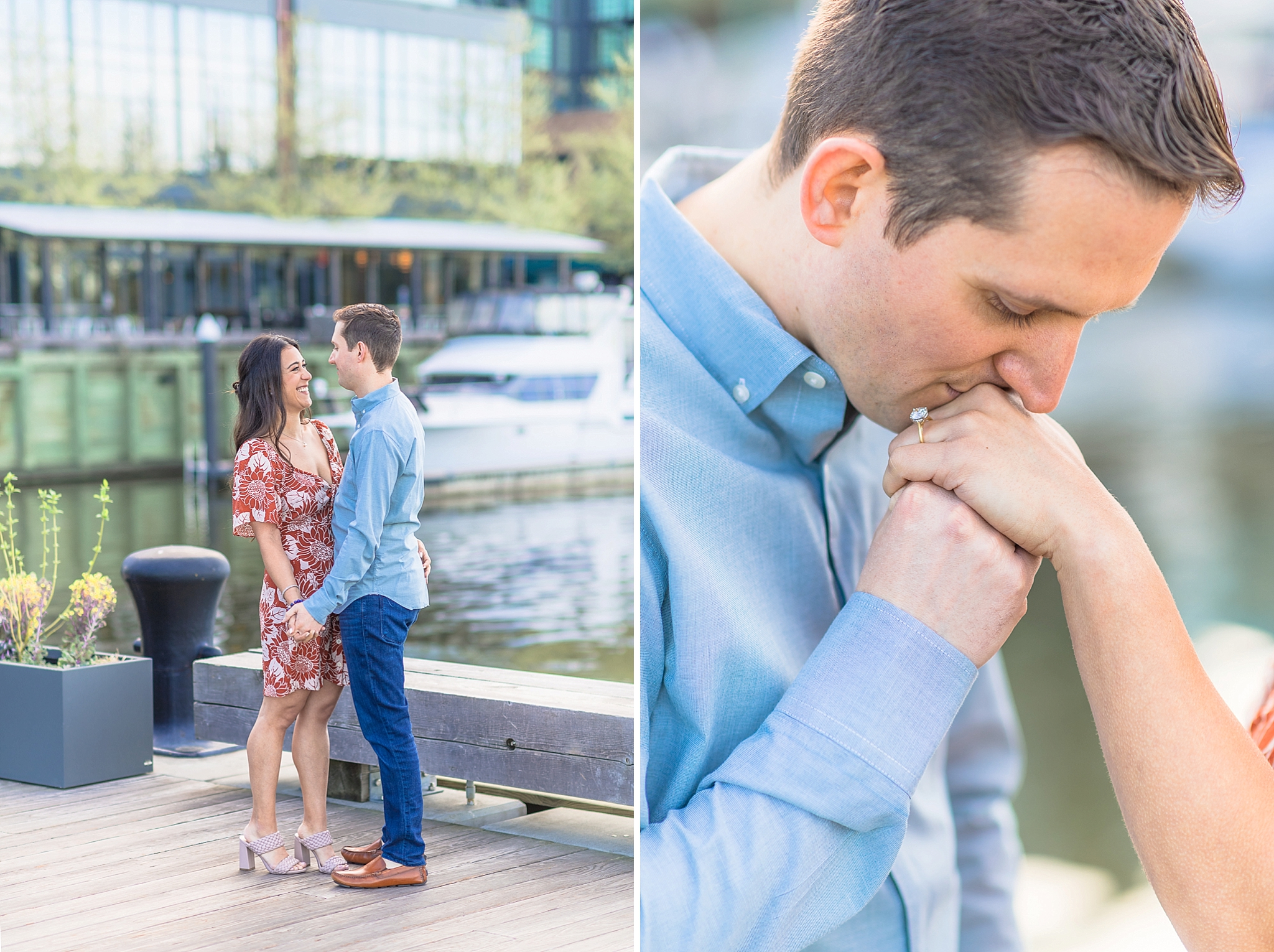 Tom & Jenn | District Wharf, DC Engagement Photographer
