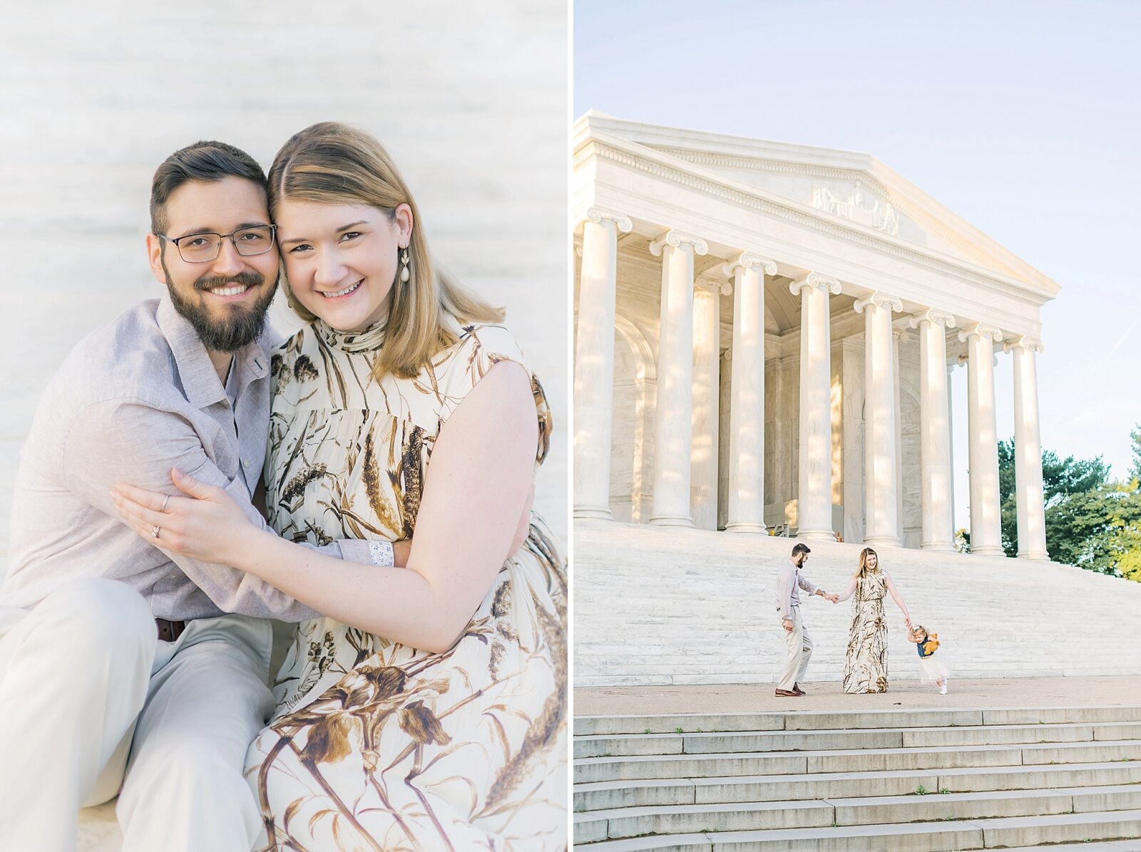 The Faber Family | Washington DC Memorials Sunrise Portraits