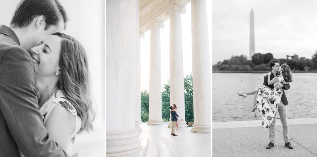 Miles & Elizabeth | Jefferson Memorial, DC Engagement