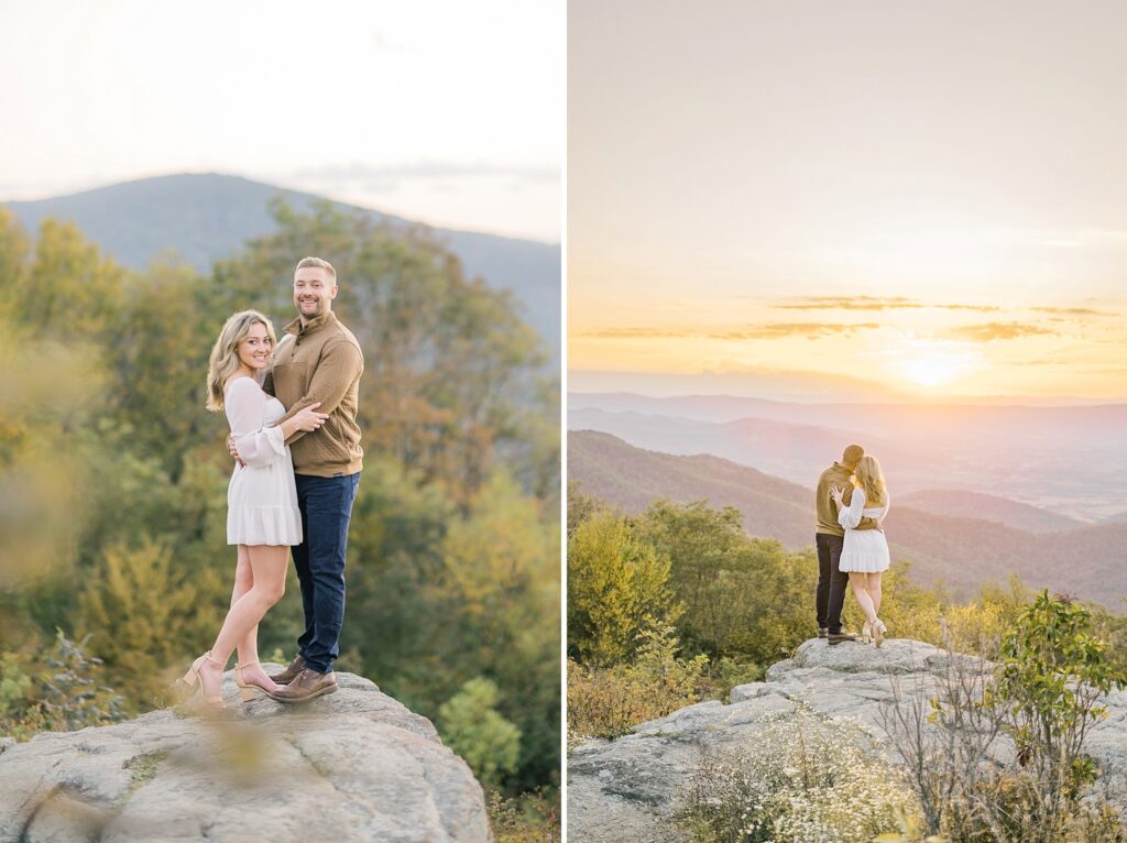 A Skyline Drive Fall Virginia Mountain Engagement
