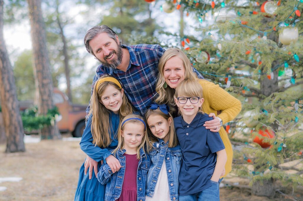 Christmas Mini Sessions at Forest Bend Farm in Black Forest, Colorado