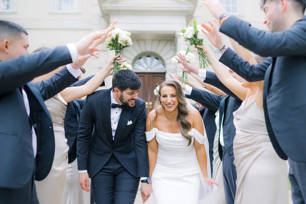 A Garden Inspired Wedding Party at Great Marsh Estate Wedding