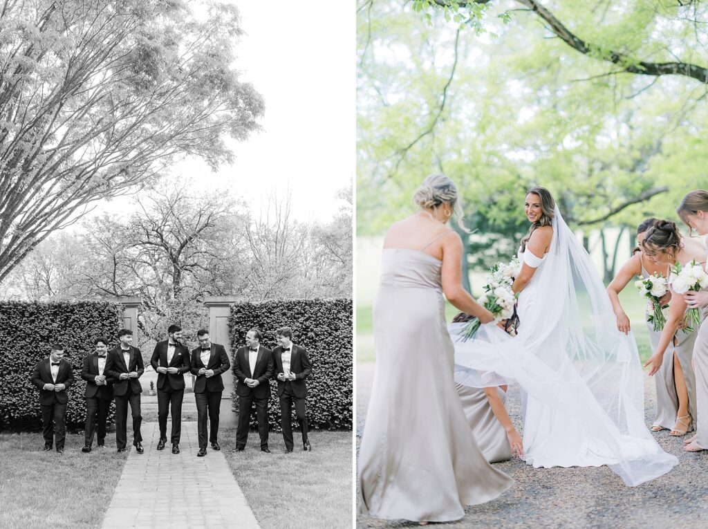 A Garden Inspired Wedding Party at Great Marsh Estate Wedding