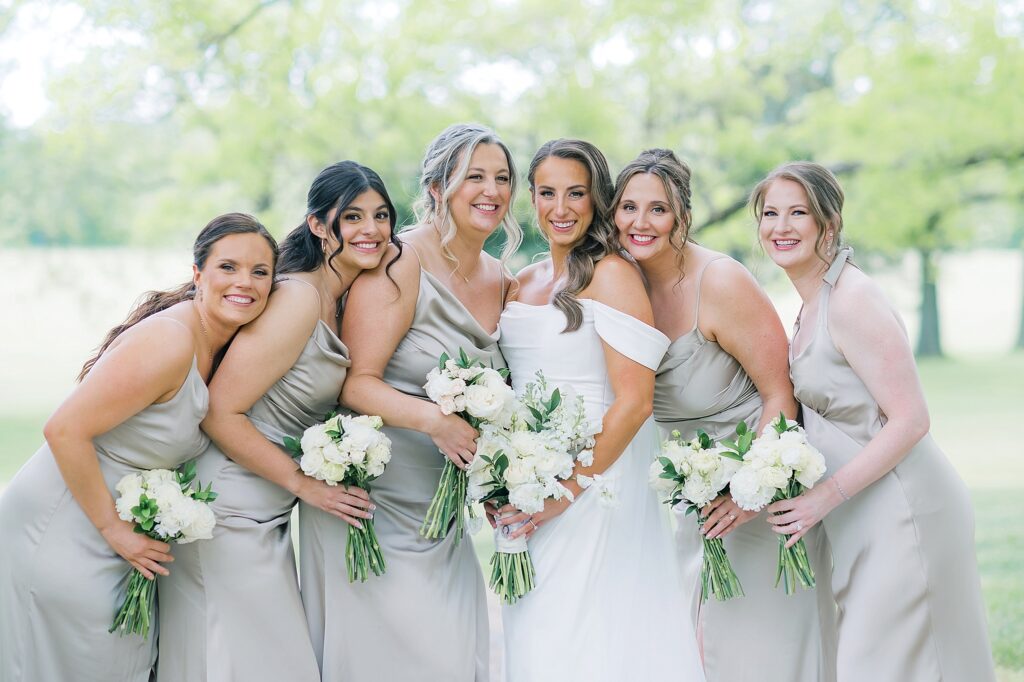 A Garden Inspired Wedding Party at Great Marsh Estate Wedding