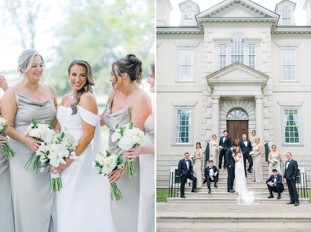 A Garden Inspired Wedding Party at Great Marsh Estate Wedding