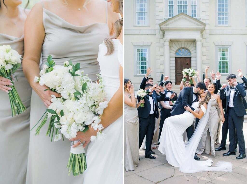 A Garden Inspired Wedding Party at Great Marsh Estate Wedding