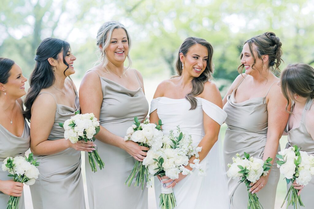 A Garden Inspired Wedding Party at Great Marsh Estate Wedding