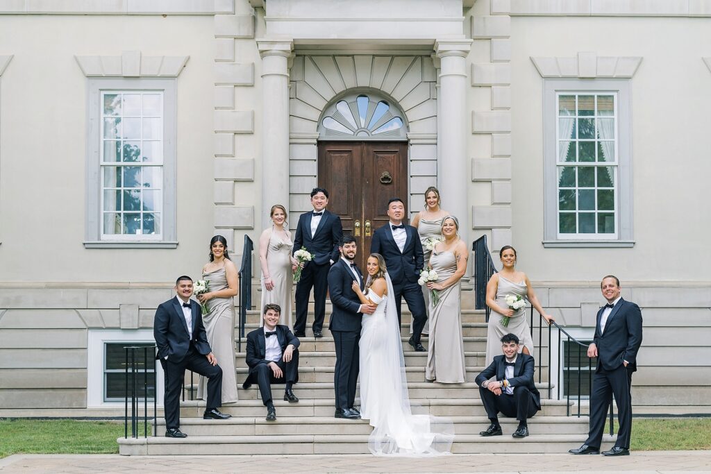 A Garden Inspired Wedding Party at Great Marsh Estate Wedding