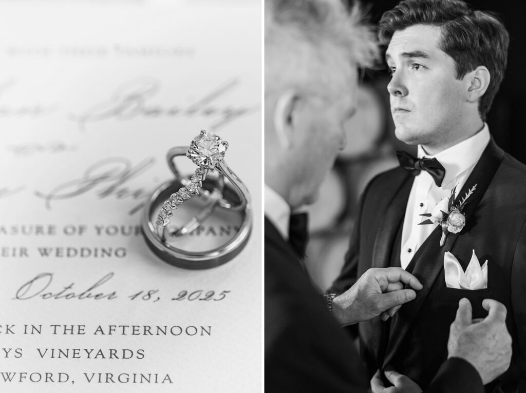 An Orange and Pink Fall Crosskeys Vineyards Virginia Wedding