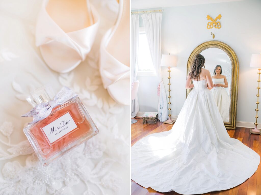 An Orange and Pink Fall Crosskeys Vineyards Virginia Wedding