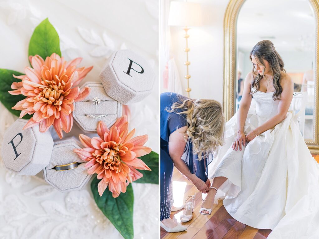 An Orange and Pink Fall Crosskeys Vineyards Virginia Wedding