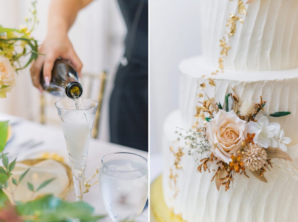 An Orange and Pink Fall Crosskeys Vineyards Virginia Wedding