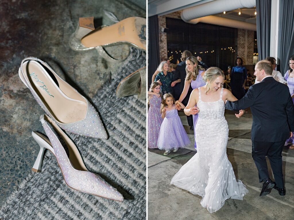 An Industrial Purple and Green Downtown Charlottesville Virginia Wedding