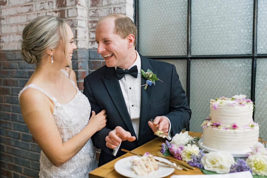 An Industrial Purple and Green Downtown Charlottesville Virginia Wedding