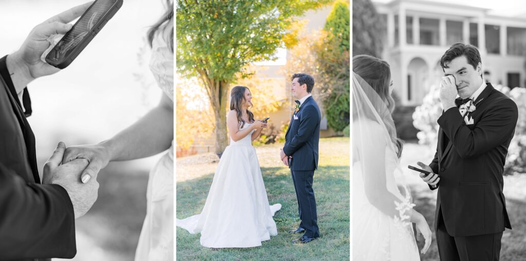 An Orange and Pink Fall Crosskeys Vineyards Virginia Wedding