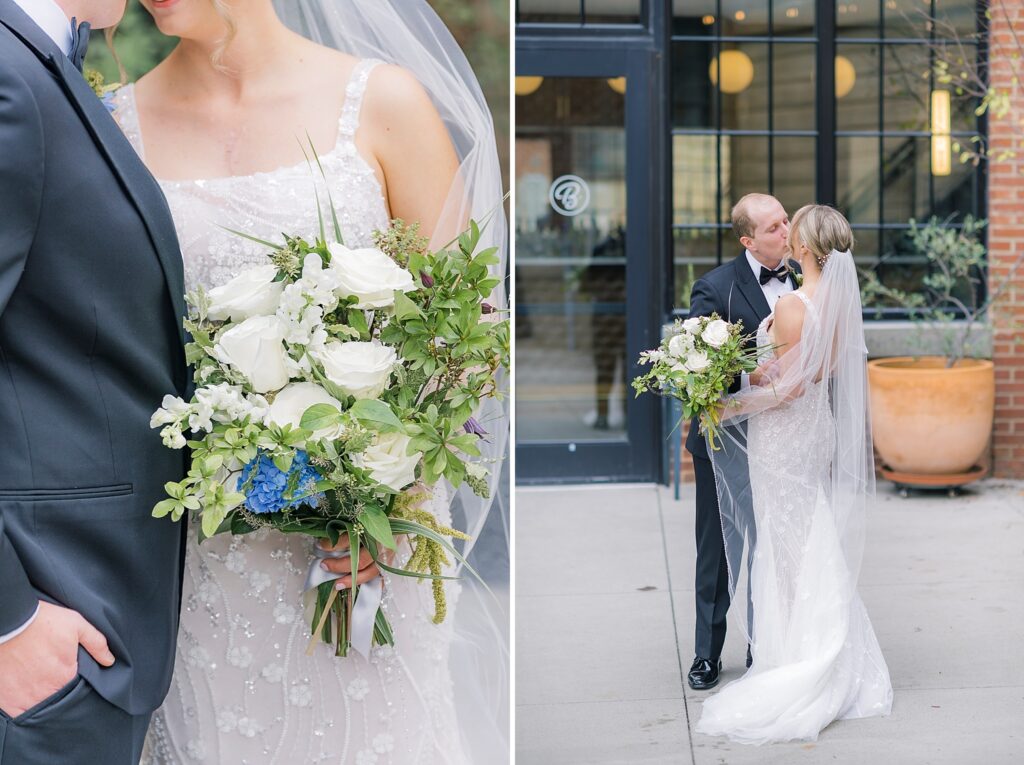 An Industrial Purple and Green Downtown Charlottesville Virginia Wedding