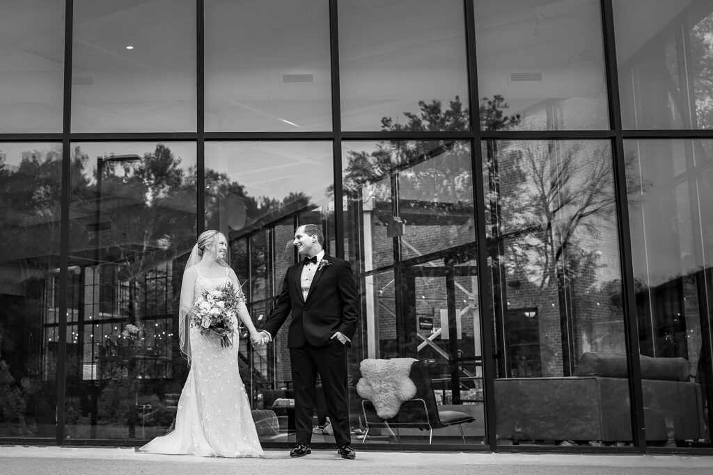 An Industrial Purple and Green Downtown Charlottesville Virginia Wedding