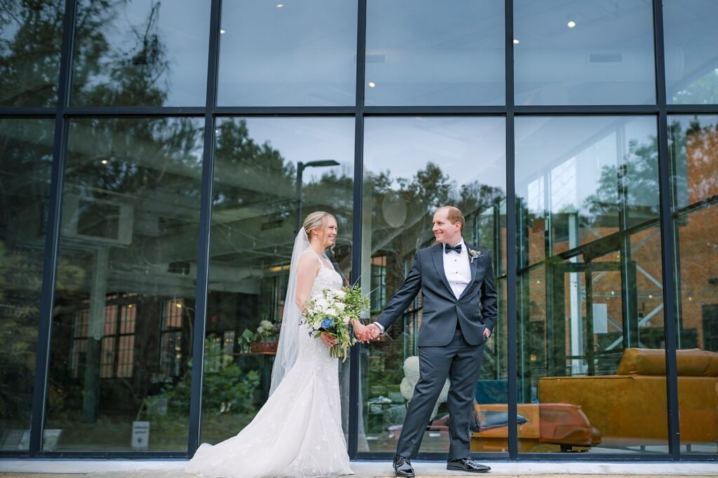 An Industrial Purple and Green Downtown Charlottesville Virginia Wedding