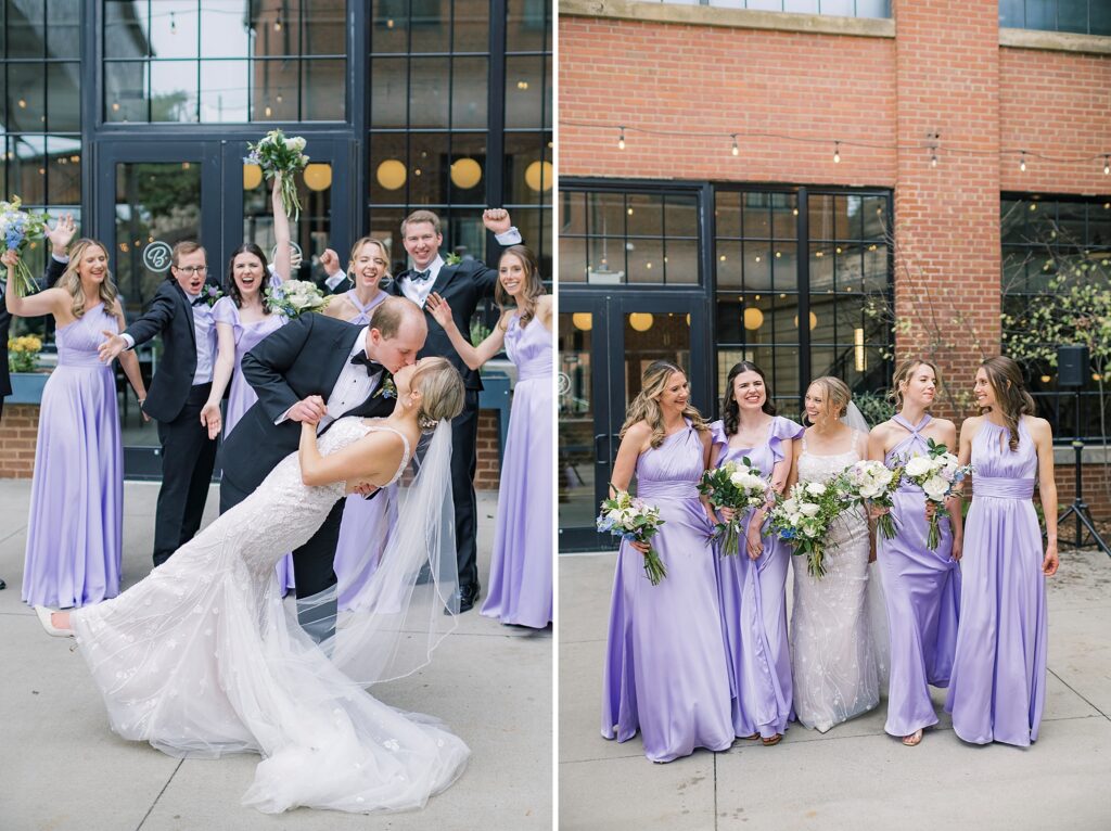 An Industrial Purple and Green Downtown Charlottesville Virginia Wedding