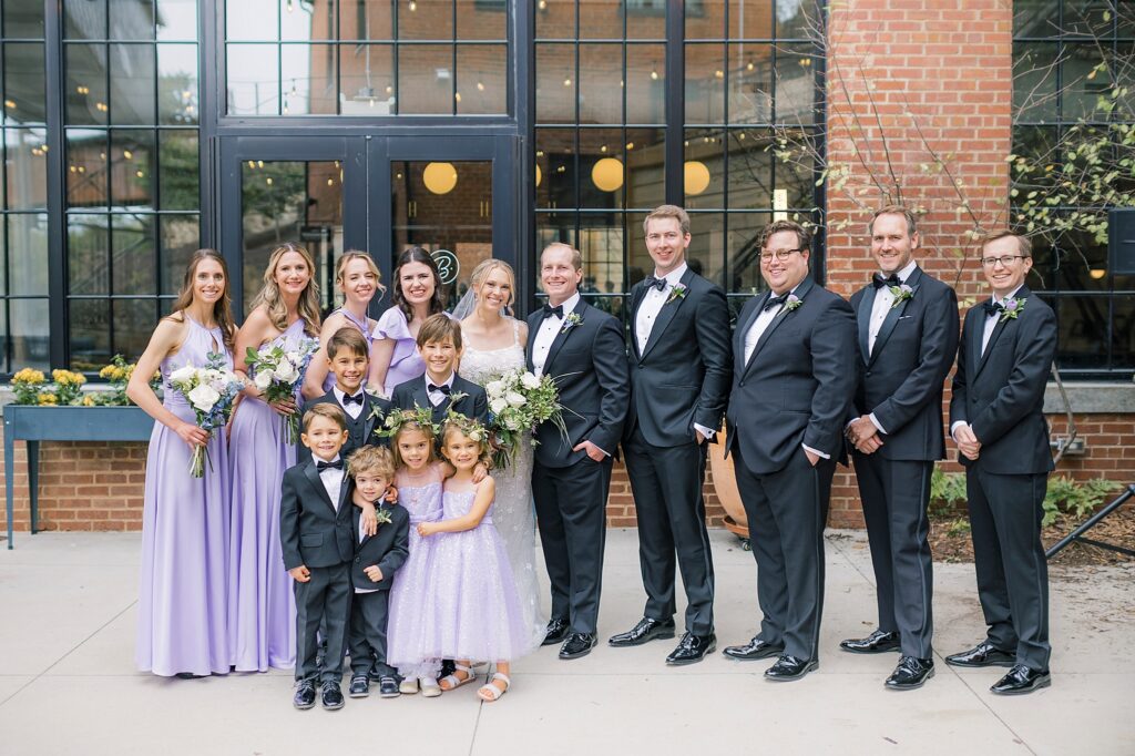An Industrial Purple and Green Downtown Charlottesville Virginia Wedding
