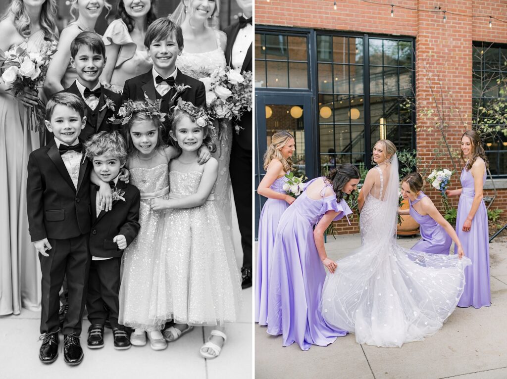 An Industrial Purple and Green Downtown Charlottesville Virginia Wedding